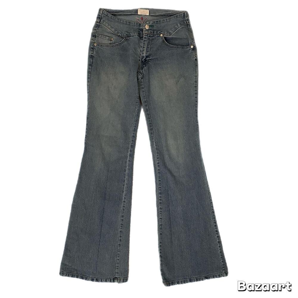 Y2k denim flared jeans